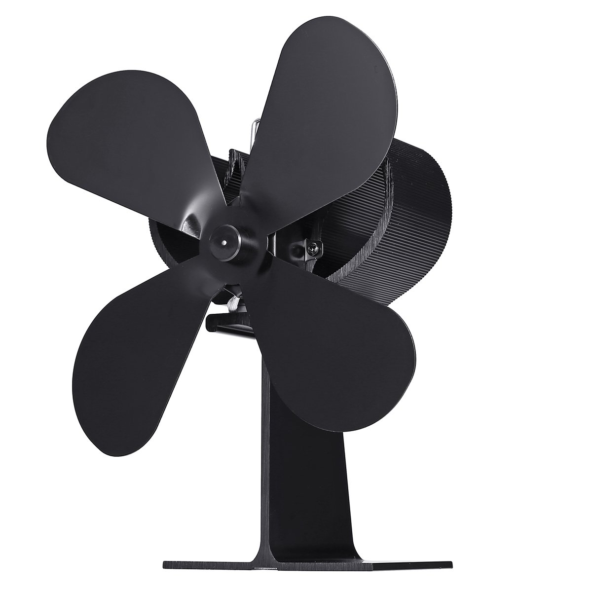 4 Blades Heat Powered Stove Fan For Ultra Quiet Log Wood Burner Fireplace Home Eco Fan