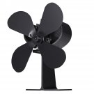 4 Blades Heat Powered Stove Fan For Ultra Quiet Log Wood Burner Fireplace Home Eco Fan