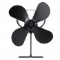 4 Blades Heat Powered Stove Fan For Ultra Quiet Log Wood Burner Fireplace Home Eco Fan