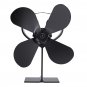 4 Blades Heat Powered Stove Fan For Ultra Quiet Log Wood Burner Fireplace Home Eco Fan