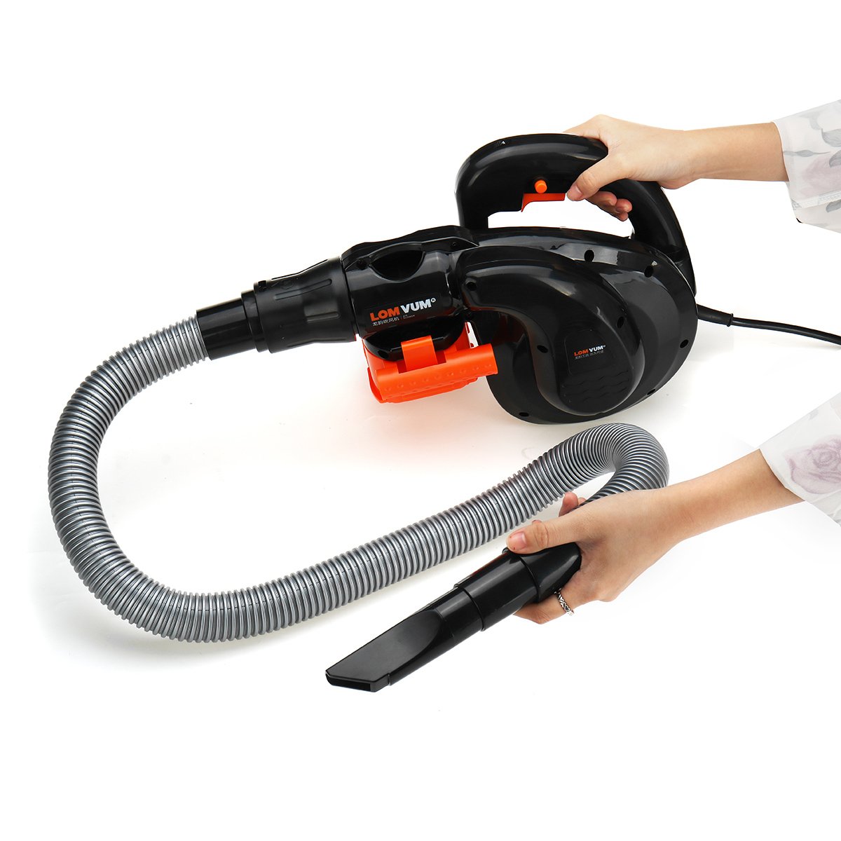 1800W 220V Handheld Air Blower Vacuum 6-Speed Adjustable Car Garden Dust Leaf Vacuum Cleaner