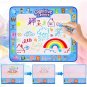 100x80cm DIY Children Aqua Magic Water Drawing Painting Pad Kit Reusable Doodle Mat Set Kid's Educat