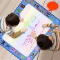 100x80cm DIY Children Aqua Magic Water Drawing Painting Pad Kit Reusable Doodle Mat Set Kid's Educat
