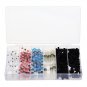 Excellway 250PCS Solder Seal Wire Connectors Waterproof Heat Shrink Butt Connectors Solder Ring Rerm