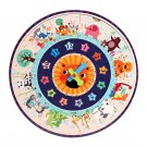 Two-in-one Puzzle Clock Wooden Baby Teaching Resources Toys Children's Early Education Puzzles Time 