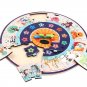 Two-in-one Puzzle Clock Wooden Baby Teaching Resources Toys Children's Early Education Puzzles Time