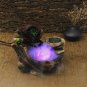 Resin Rockery Water Fountain LED Lights Atomization Home Office Desktop Decorations