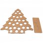 MDF Wooden Christmas Advent Calendar Christmas Tree Decoration Fits 24 Circular Chocolates Candy Sta