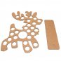 Wooden Christmas Advent Calendar Christmas Elk Decoration Fits 25 Circular Chocolates Candy Stand Ra