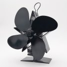 4-Blade Heat Powered Stove Fan for Wood/Log Burner/Fireplace Increases More Warm Air Eco-Friendly Ho