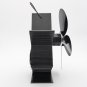4-Blade Heat Powered Stove Fan for Wood/Log Burner/Fireplace Increases More Warm Air Eco-Friendly Ho