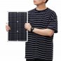 50W 18V Mono Solar Panel Dual USB 12V/5V DC Monocrystalline Flexible Solar Charger For Car RV Boat B