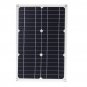 50W 18V Mono Solar Panel Dual USB 12V/5V DC Monocrystalline Flexible Solar Charger For Car RV Boat B