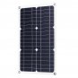 50W 18V Mono Solar Panel Dual USB 12V/5V DC Monocrystalline Flexible Solar Charger For Car RV Boat B
