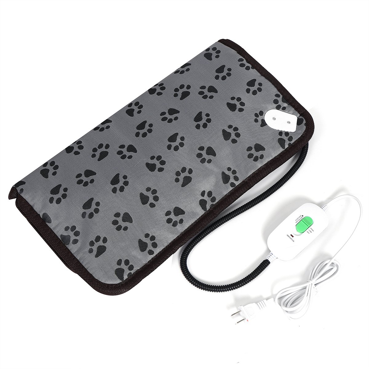 110V Electric Pet Heating Mat Winter Heated Blanket 2 Speeds Waterproof Cat Dog Heater Pads Bed Bite