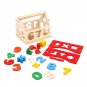 Wooden Digital House Detachable Digital Shape Matching Blocks House Kid's Child's Early Educational
