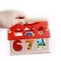 Wooden Digital House Detachable Digital Shape Matching Blocks House Kid's Child's Early Educational
