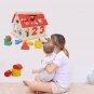 Wooden Digital House Detachable Digital Shape Matching Blocks House Kid's Child's Early Educational
