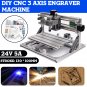 130 * 100 * 40mm DIY CNC 3 Axis Engraver Machine PCB Milling Wood Carving Router Laser Engraving Mac