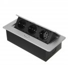 3 EU Plug Mount Popup Charging Socket 10A 10V 2500W Floor Table Socket Power Strip