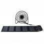 10W 5V USB Foldable Mono Solar Panel Solar Power Chager With 8Inch USB Cooling Fan For Camping Hikin