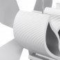 4 Blade Heat Powered Wood Stove Fan White For Wood Burner Fireplace Eco Fan