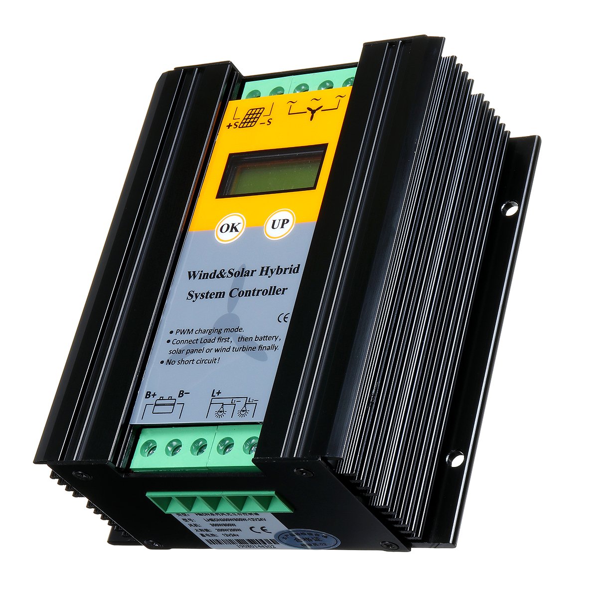 600W 12/24V Wind Charge Controller For 1000W 500W Wind Turbine Generator