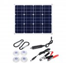 80W 18V Mono Solar Panel Dual 12V/5V DC USB Monocrystaline Solar Charger For Car RV Boat Battery Cha