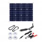 80W 18V Mono Solar Panel Dual 12V/5V DC USB Monocrystaline Solar Charger For Car RV Boat Battery Cha