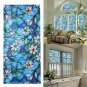45*100cm 3D Window Decoration Orchid Flower Stained Glass Window Film Sticker DIY UV Blocking Film