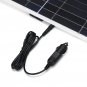20W 18V Mono Solar Panel Dual 12V/5V DC USB Monocrystaline Flexible Solar Charger IP65 Battery Charg