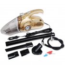 4-in-1 Car Handheld Vacuum Cleaner Portable Wet&Dry Car Cleaner with Digital Tire Inflator Pump Pres