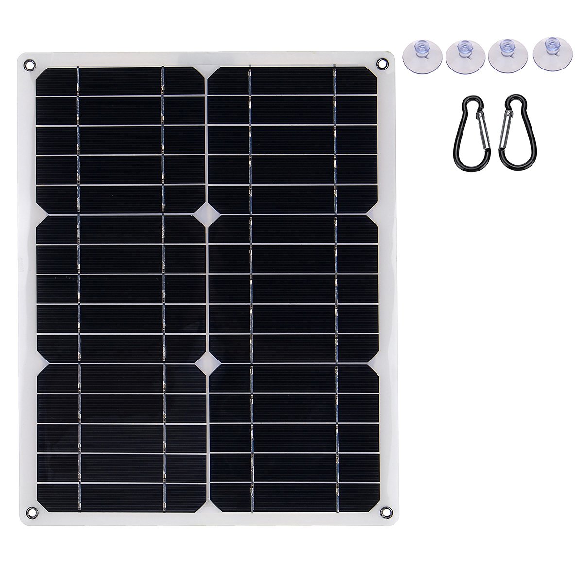 40W 18V Waterproof Mono Solar Panel Dual 12V/5V DC USB Monocrystaline Flexible Solar Charger For Car