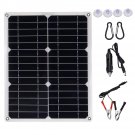 40W 18V Mono Solar Panel Dual 12V/5V DC USB Monocrystaline Flexible Solar Charger For Car RV Boat Ba