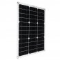 60W 18V Dual USB Solar Panel Battery Charger Monocrystal Solar Power Panel with 40A Solar Controller