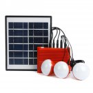 4W Solar Panel Lighting Charging Generator 3.7V 5000mAH Li-on Battery Energy Solar Powered System