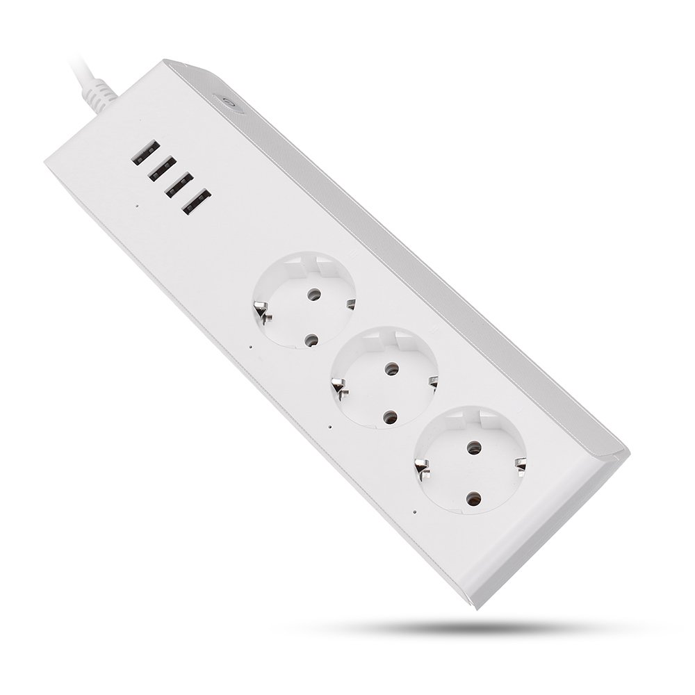 100-240V Smart WIFI Socket Power Switch 3 EU Plug 4 USB Ports APP Remote Control Support Alexa/Echo/