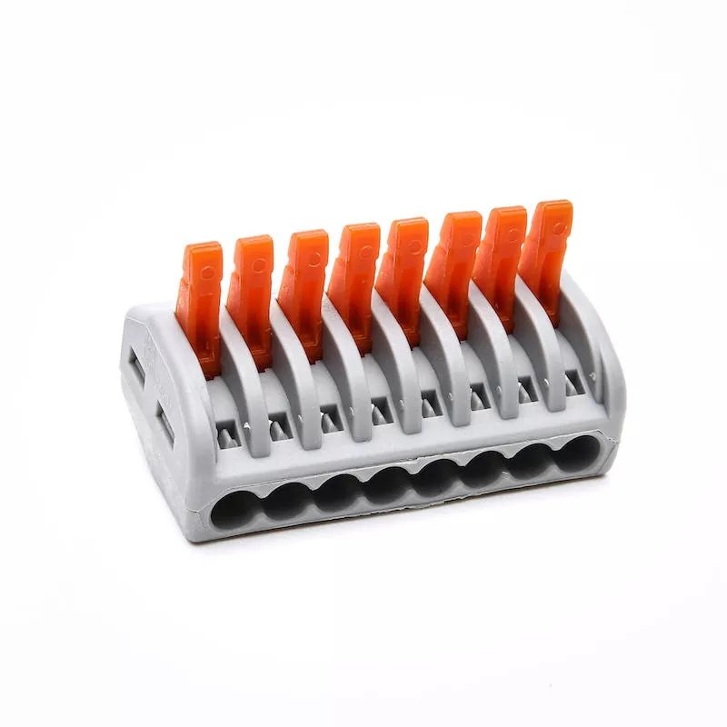 20PCS PCT-218 8Pin Universal Connectors Terminals Electric Cable Wire Connector Terminal Block Cable