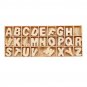 156X Wooden Scrabble Tiles Letters Puzzle Blocks Crafts Wood Alphabet Kids Early Education Toys Gift