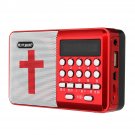 Electric USB Rechargeable Portable Bible Player Audio Speaker Talking FM Radio TF