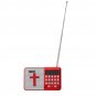 Electric USB Rechargeable Portable Bible Player Audio Speaker Talking FM Radio TF