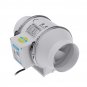 98mm 3.9Inch Dia Air Inline Duct Fan Vent Mixed Flow Blower Hydroponic Ventilation Fan
