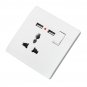 13A Wall Power Socket Switch Dual USB Charging Ports Connection Outlet Plate Plug Home