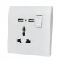 13A Wall Power Socket Switch Dual USB Charging Ports Connection Outlet Plate Plug Home