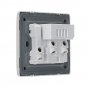 13A Wall Power Socket Switch Dual USB Charging Ports Connection Outlet Plate Plug Home
