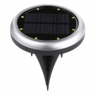 2X 8 LED Solar Power Buried Light Underground Lamp IP66 Waterproof Outdoor Path Way Garden Decking L