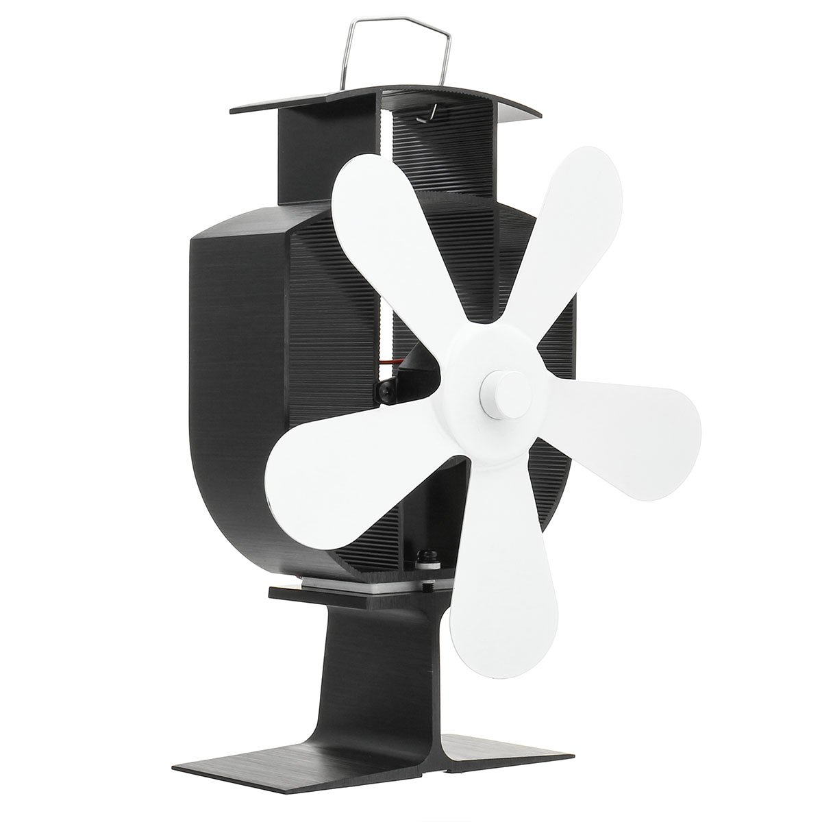 Circulation Thermal Power Fan 5-Blade Heat Powered Stove Fan for Wood/Log Burner/Fireplace Eco Frien