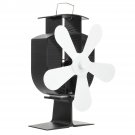 Circulation Thermal Power Fan 5-Blade Heat Powered Stove Fan for Wood/Log Burner/Fireplace Eco Frien