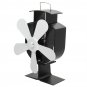 Circulation Thermal Power Fan 5-Blade Heat Powered Stove Fan for Wood/Log Burner/Fireplace Eco Frien
