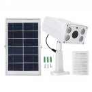 4W LED Motion Sensor Detector Solar Light IP65 Waterproof Security Alarm System Kit Voice Alarm with